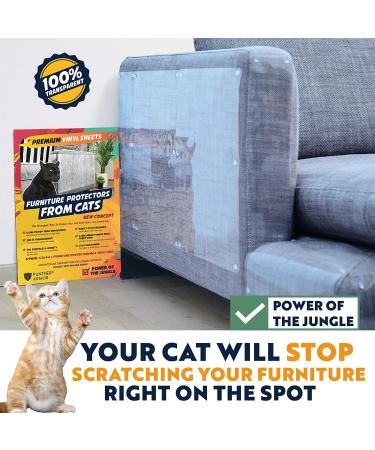 Panther Armor 8-Pack Furniture Protectors from Cats Scratch - Couch Protector for Cats - Anti Cat Scratch Furniture Protector - Couch Guards for Cats - Sofa Corner Scratching Training Tape Deterrent - Buy Online on GoSupps.com