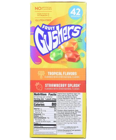 Fruit Fruit Fruit Gushers Variety Pack Strawberry Splash & Tropical 42 ct. A1 - Buy Online on GoSupps.com