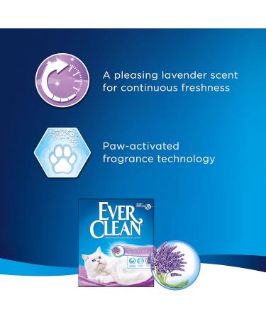 Ever Clean Cat Litter - Lavender Scent 10L | Premium Odor Control & Clumping - International Shipping Available - Buy Online on GoSupps.com