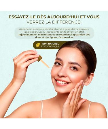 OZONO D'OR - 100% Natural Organic Face Serum with Ozone Anti-wrinkle and Anti-spots | Vitamin C E A Q10 Serum with 17 Active Ingredients | Hyaluronic Acid Face Serum | Skincare Certificate | 30ml - Buy Online on GoSupps.com