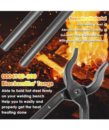 Professional Blacksmith Tool Set: Tongs & Hammer for Knife Making on Forging Anvil - Buy Online on GoSupps.com