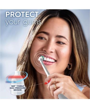 Oral-B Pro 3 Electric Toothbrush Bundle for Adults - Charcoal Infused Bristles + Sensitivity & Gum Calm Toothpaste 3800 White - Buy Online on GoSupps.com