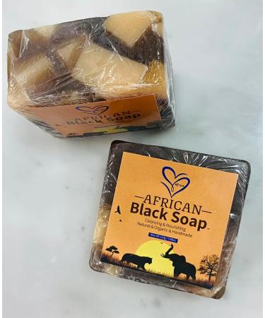 African Black Soap - Anti-Taches Face & Body Moisturizing Exfoliating Treatment for Acne | Deep Cleansing Skin Care - 1 Bar  - Buy Online on GoSupps.com