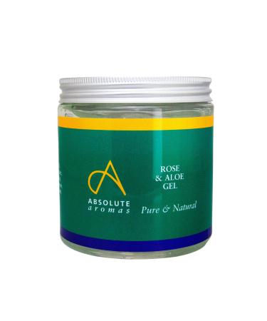 Absolute Aromas Rose & Aloe Vera Gel 500g - Soothing and moisturizing Aloe Vera Gel infused with Rose Otto Essential Oil