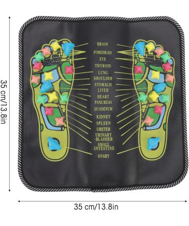 Circulatory-Promoting Footprint Mat | Foldable Acupuncture Design for All Ages | Synthetic Leather & PP (35x35cm) - Buy Online on GoSupps.com