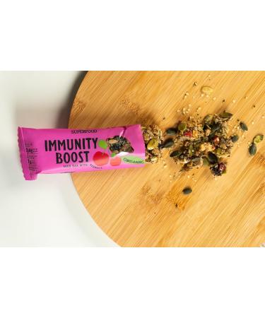 Organic Seed Bars with Acerola - 24 x 35g - Immunity Boost - High Fiber Snack - Buy Online on GoSupps.com
