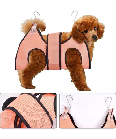 Hoaaigo Pet Care Hammock for Cats & Dogs - Breathable Loop Dishes & Nail Care Bag (M Pink) - Ultimate Pet Grooming Solution - Buy Online on GoSupps.com