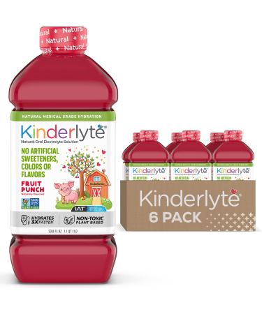 Kinderlyte | Natural Pediatric Electrolyte Solution | Doctor-Formulated for Rapid Rehydration | No Artificial Sweeteners, Colors or Flavors | Kid-Friendly Taste | 6pk of 1L Bottles | Fruit Punch Fruit Punch 33.8 Fl Oz (Pac… - Buy Online on GoSupps.com