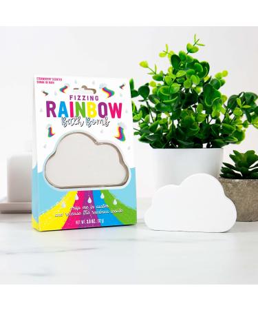 Gift Republic - Fizzing Rainbow Bath Bomb|Strawberry Scented|Release The Rainbow|112g|Colourful Gift for Any Occasion|Secret Santa Gift