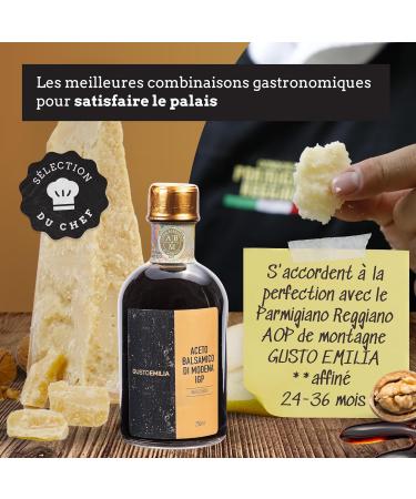 Balsamic Vinegar of Modena I.G.P. 250 ml: Authentic Traditional Aged Quality Gold Seal - Buy Online on GoSupps.com