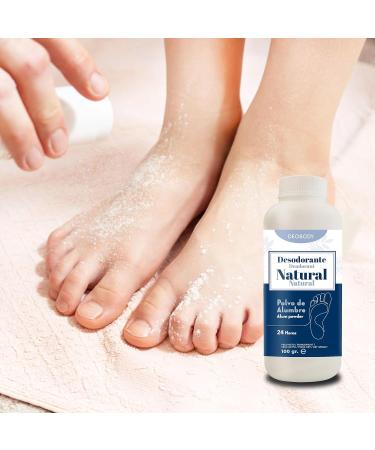 D odorant Pour Les Pieds. Poudre Anti-Transpirante Pour Les Pieds Haute Puissance. Poudre D'alun Pure Naturelle Et Sans Aluminium. Pour La Sueur Et Les Mauvaises Odeurs Pendant 24 Heures. 100 g (Lot de 1) - Buy Online on GoSupps.com