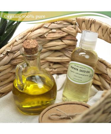 Dr Adorable Papaya Seed Oil - 100% Pure Organic Cold Pressed - 4 oz | Premium Natural Skincare - Buy Online on GoSupps.com