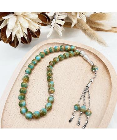 Shop SOUTHJIELING Adjustable Blue Rosary Bracelet | Fashion Beads Prayer Accessories for Trendsetters - Buy Online on GoSupps.com