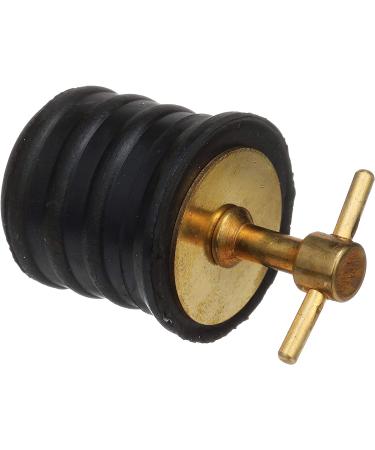 Seachoice 1.25 in. Marine Boat Brass Drain Plug with Neoprene Seal - Buy Online on GoSupps.com