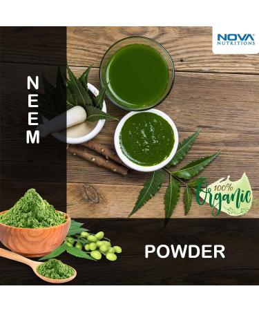 Nova Nutritions Certified Organic Neem Leaf Powder 16 OZ (454 gm) | Azadirachta Indica Supplement - Buy Online on GoSupps.com