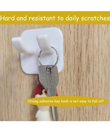 Buy Lianchen 8-Piece Self-Adhesive Bathroom Razor Holder - No Drilling Wall-Mounted Double Hooks for Home & Kitchen (White) - Buy Online on GoSupps.com