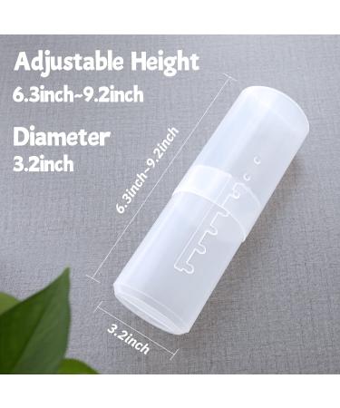 Clear Retractable Makeup Brush Holder Organizer - Travel Case for Women & Makeup Artists - Buy Online on GoSupps.com