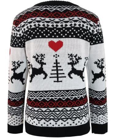 Funny Women's Christmas Sweater - Long-Sleeved Black Knitted Jumper for Winter - Buy Online on GoSupps.com