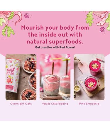 Red Power Powder 600g (20 Servings) - Rich in Vitamins Antioxidants Turmeric Maca Root Ginseng and Guarana Superfood Powder Red Berries Elixir with Roots Berries and A ai Alpha Foods - Buy Online on GoSupps.com