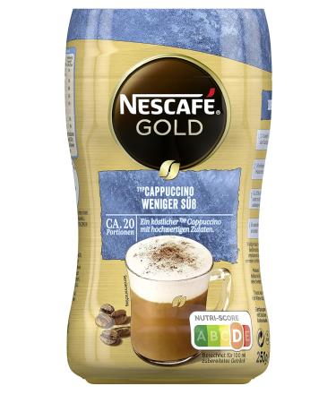 Nescaf Gold Cappuccino Less Sweet - Soluble Coffee Powder (5x250g) | International Shipping Available - Buy Online on GoSupps.com