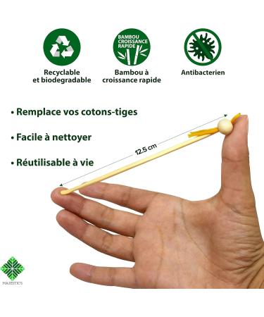 Buy Oriculi Bamboo Ear Cleaner - Eco-Friendly Reusable Ear Treatment | Replace Cotton Swabs Today! - Buy Online on GoSupps.com