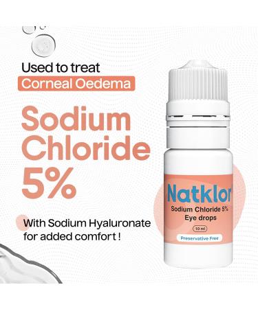 Natklor Sodium Chloride 5% Eye Drops for Corneal Edema - Fast Relief for Swollen Cornea - Buy Online on GoSupps.com