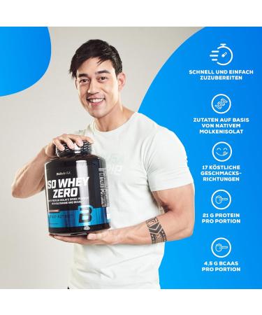 BioTechUSA Iso Whey ZERO - Gluten & Sugar Free Lactose Reduced Premium Whey Protein Isolate | 25g White Chocolate - Buy Online on GoSupps.com