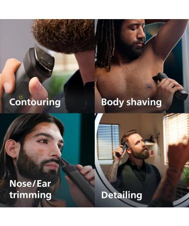 Philips Series 7000 Multigroom Trimmer MG7950/15 - 15-in-1 All-in-one Tool for Face, Head, and Body - Ultimate Precision with 26 Length Settings - Black, USB-A - Buy Online on GoSupps.com