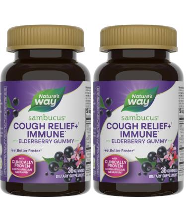 Nature's Way Sambucus Relief Immune Support 36 CT (Pack of 2) 36 Count (Pack of 2)