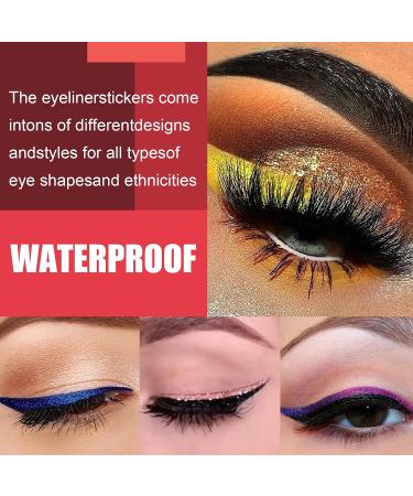 shlutesoy 4 Pair Eye Shadow Decals Attractive Recycled Plastic Easy to Install Eyelid Cosmetic Decals for Blue - Buy Online on GoSupps.com