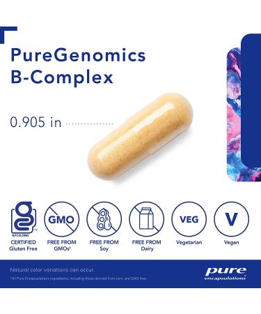 Pure Encapsulations PureGenomics B-Complex | Genetic & Cellular Support | 120 Capsules - Buy Online on GoSupps.com