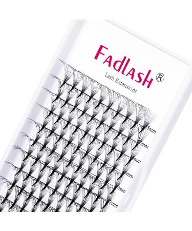 Premade Fans Eyelash Extensions 10D Premade Volume Eyelash Extensions 0.07 Thickness Pointed Base Middle Stem Eyelash Extension CC Curly Premade Lash Fans (10D-0.07CC, 15-20mm) 10D-CC-0.07 15-20mm Mix