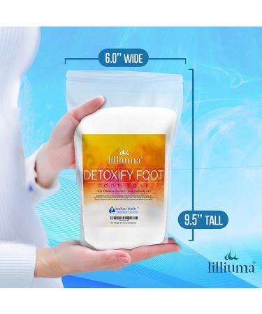 Detoxify Foot Soak 40oz with Mediterranean Sea Salt, Lemon, Orange & Ginger Essential Oils - Natural Ingredients - 2.5lb Pack - Buy Online on GoSupps.com