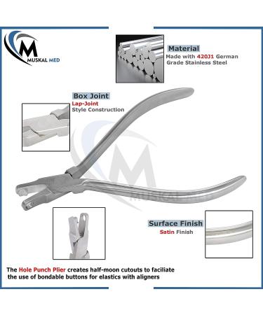 VISION TEK MED Orthodontic Hole Punch Pliers for Thermal Forming Retainers and Clear Aligner Braces - Buy Online on GoSupps.com