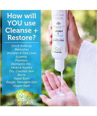 Organic Manuka Honey Face Wash for Dry Skin - Moisturizing Cleanser with Aloe Vera - Sulfate Free, Made in USA - 8oz (Pack of 1) - Buy Online on GoSupps.com