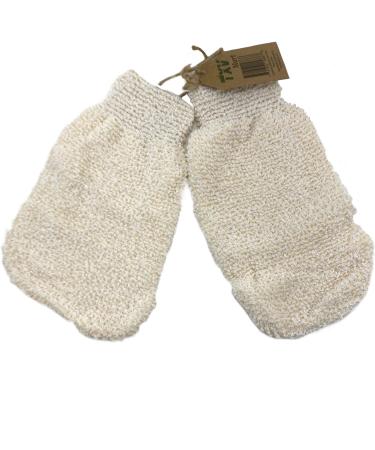 TXV Mart Natural Exfoliating Sisal Body Bath Gloves - Deeply Clean, Remove Dead Skin | Bathroom Shower Spa - 1 Pair - Buy Online on GoSupps.com