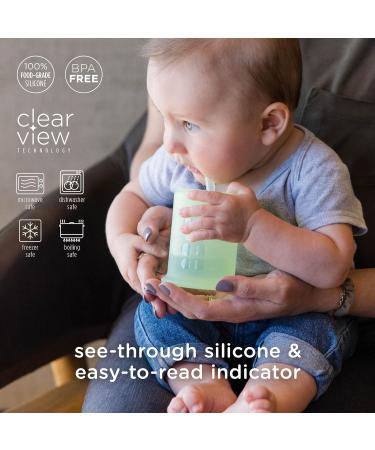 Olababy Silicone Training Cup with Straw Lid (Mint) + Baby Nail Trimmer Bundle - Buy Online on GoSupps.com