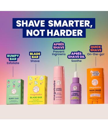 Megababe Apr s Shave Oil | Soothing After-Shave Oil | with Grapeseed & Jojoba Oils | 2 fl oz - Buy Online on GoSupps.com