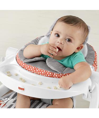 Fisher-Price Premium Sit-Me-Up Floor Seat - Peek-a-Boo Fox Baby Chair with Toy and Snack Tray - Buy Online on GoSupps.com