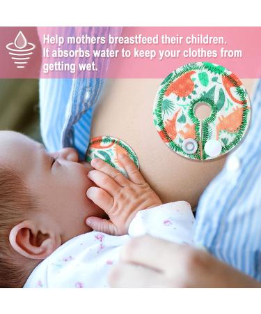24 Pack Dinosaur Cotton Pads for Feeding Support - G Shape Button Covers for Nursing Care - Buy Online on GoSupps.com