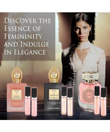 Prince Parfums Dubai Women's Discovery Kit - Essence of Elegance - 6 x 5ML Collection of Amber Floral Vanille Patchouli and Amira - Extrait de Parfum Samples - Long Lasting Womens Discovery Kit - Vanille Patchouli Amber Floral Amira - Buy Online on GoSupps.com