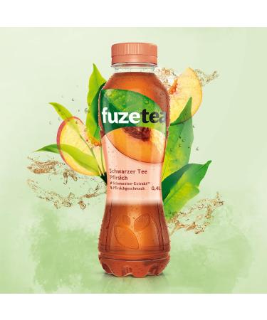 Buy Fuze Tea Peach & Hibiscus - Refreshing Fusion of Tea Juice & Herbs | 12 x 400 ml - Sustainable & Convenient Bundle - Buy Online on GoSupps.com