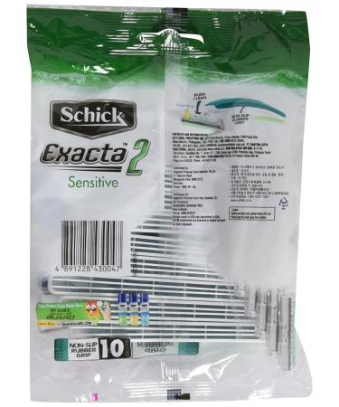 Schick Exacta2 Sensitive Disposable Razor 10 Count - Pack of 2 | Best Quality Shaving Razor - Buy Online on GoSupps.com