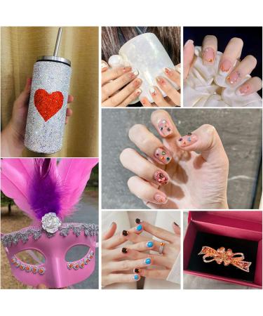 Beadsland 288 pcs Flat Back Rhinestones for Nails | Orange SS30 Nail Crystals - Perfect for DIY Nail Art - Buy Online on GoSupps.com