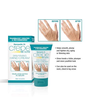 Crepe Be Gone Skin Firming Hand Cream 2.5 oz - Smooth & Tighten Hands Instantly - Buy Online on GoSupps.com