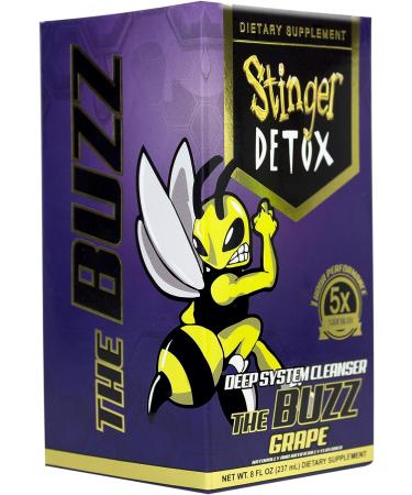 Stinger Detox Buzz 5X Extra Strength Grape Drink 8oz - 2 Pack - Buy Online on GoSupps.com