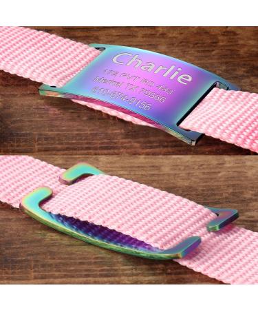 FAMIPAWS Slide-On Pet ID Tags - S/M/L/XL Dog Tags Personalized Silent No Noise Stainless Steel Custom Engraved Collar Tag for Large and Small Dogs Silver - Buy Online on GoSupps.com