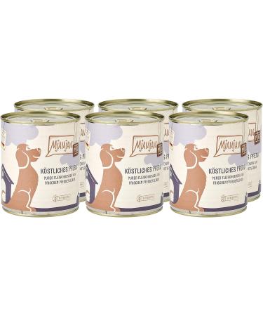 Mjamjam Premium Wet Dog Food - Grain Free Pure Meat Enjoyment (6 x 800g) - Delicious Horse Flavor - 6-Pack - Buy Online on GoSupps.com