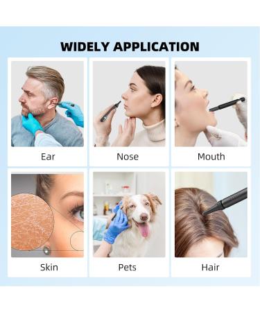 1080P HD Wireless Ear Wax Removal Kit Camera | Otoscope Cleaner with 6 LED Lights | Waterproof Ear Wax Remover Tool for Adults, Kids, and Pets | R1 Ultra Black - Buy Online on GoSupps.com