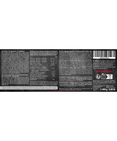 Booster Pre Workout - Alphatier Beastmode 400g - Vegan Green Apple Caffeine & Amino Acids for Ultra Hardcore Pump - Buy Online on GoSupps.com